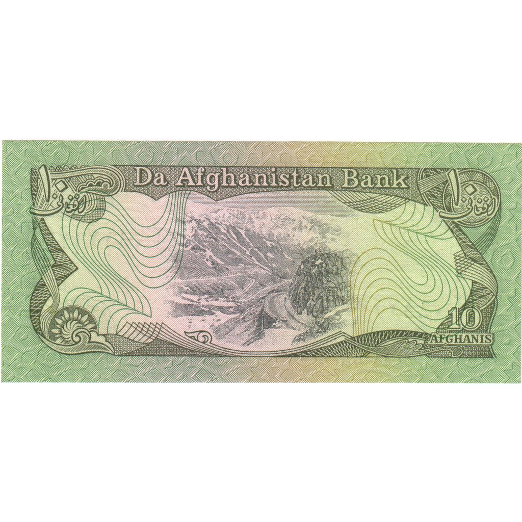 Afganistan, 
  
  10 Afgańczyków, 
  
  UNC(65-70)