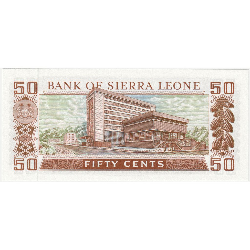 Sierra Leone, 
  
  50 centów, 
  
  BEZ datowania (1984)