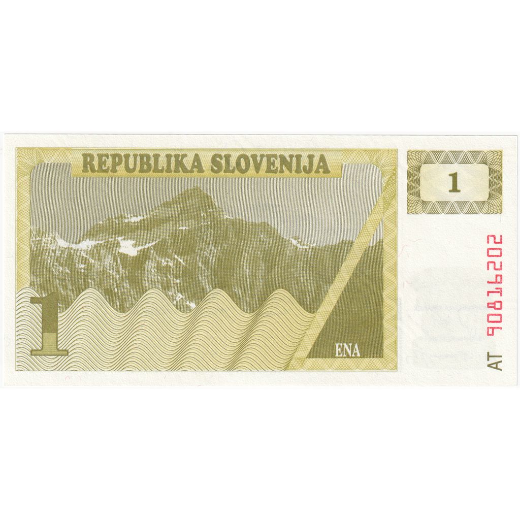 Słowenia, 
  
  1 tolar, 
  
  UNC(65-70)