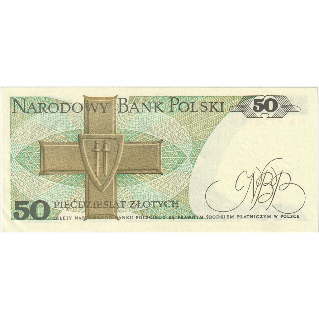 Polska, 
  
  50 złotych, 
  
  1988