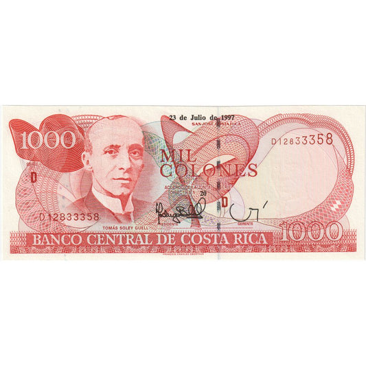 Kostaryka, 
  
  1000 Colonów, 
  
  1997