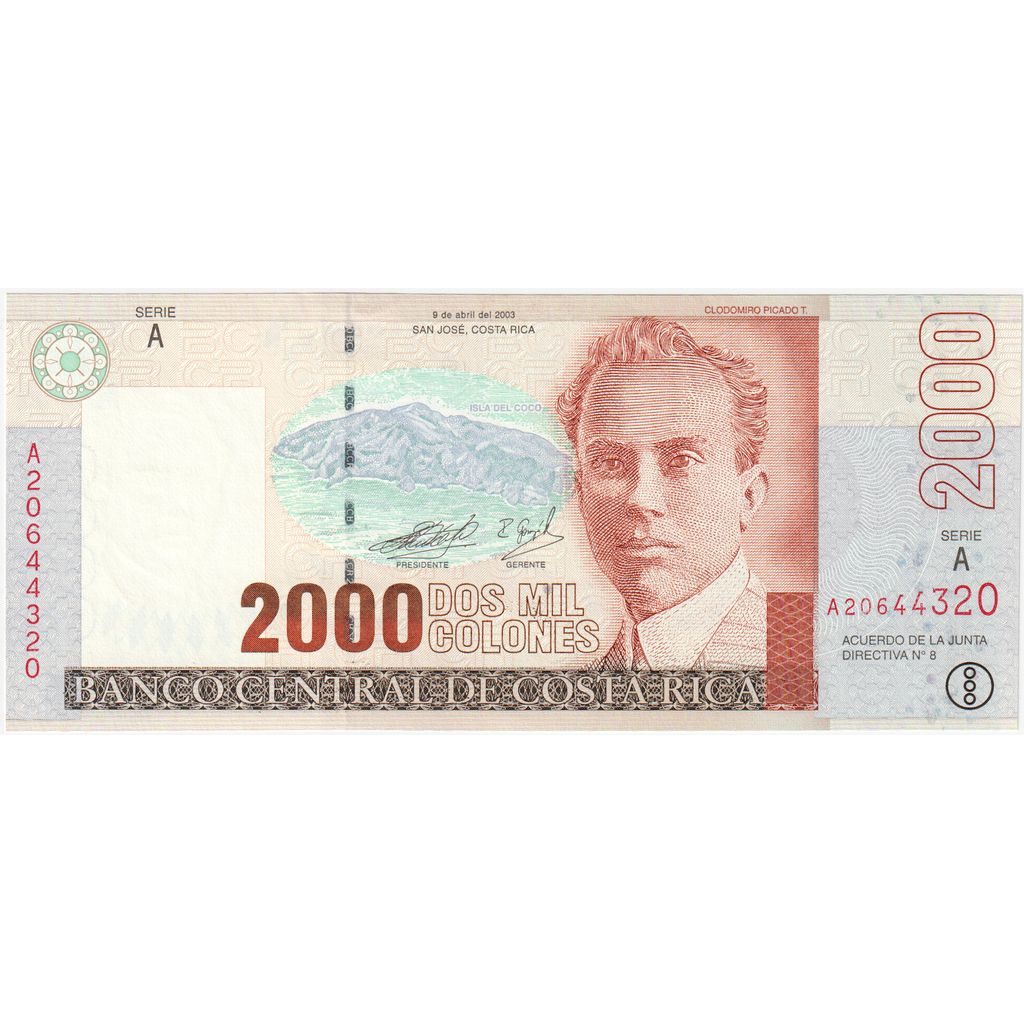 Kostaryka, 
  
  2000 kolonii, 
  
  2003