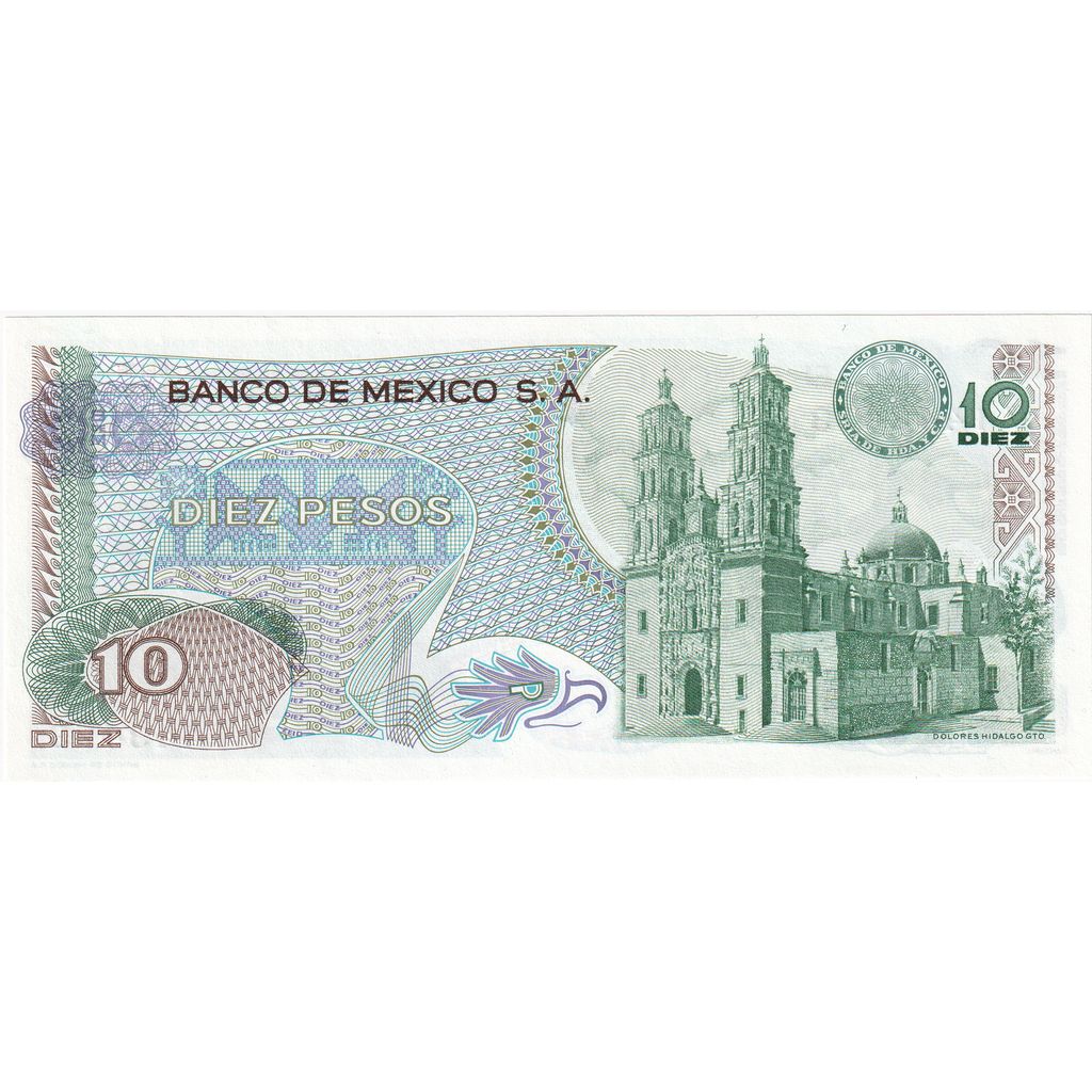 Meksyk, 
  
  10 peso, 
  
  1977