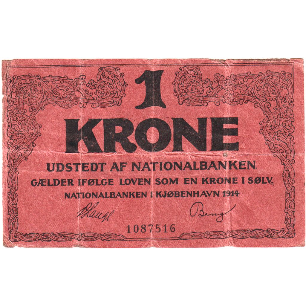 Dania, 
  
  1 korona, 
  
  1914-10-01