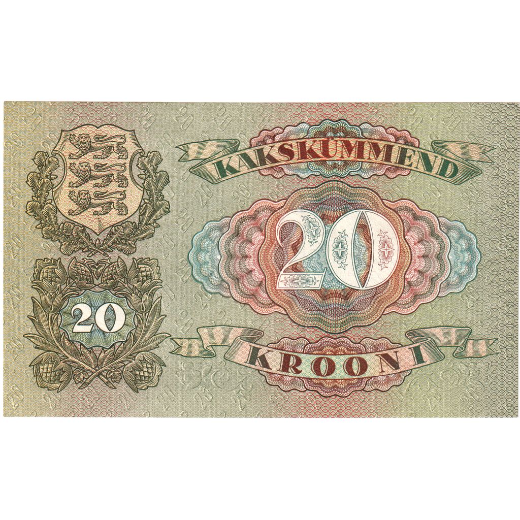 Estonia, 
  
  20 Koron, 
  
  1932