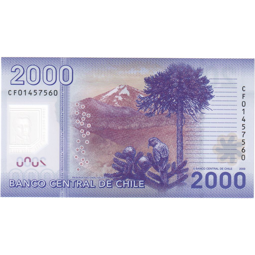 Banknot, 
  
  Chile, 
  
  2000 peso