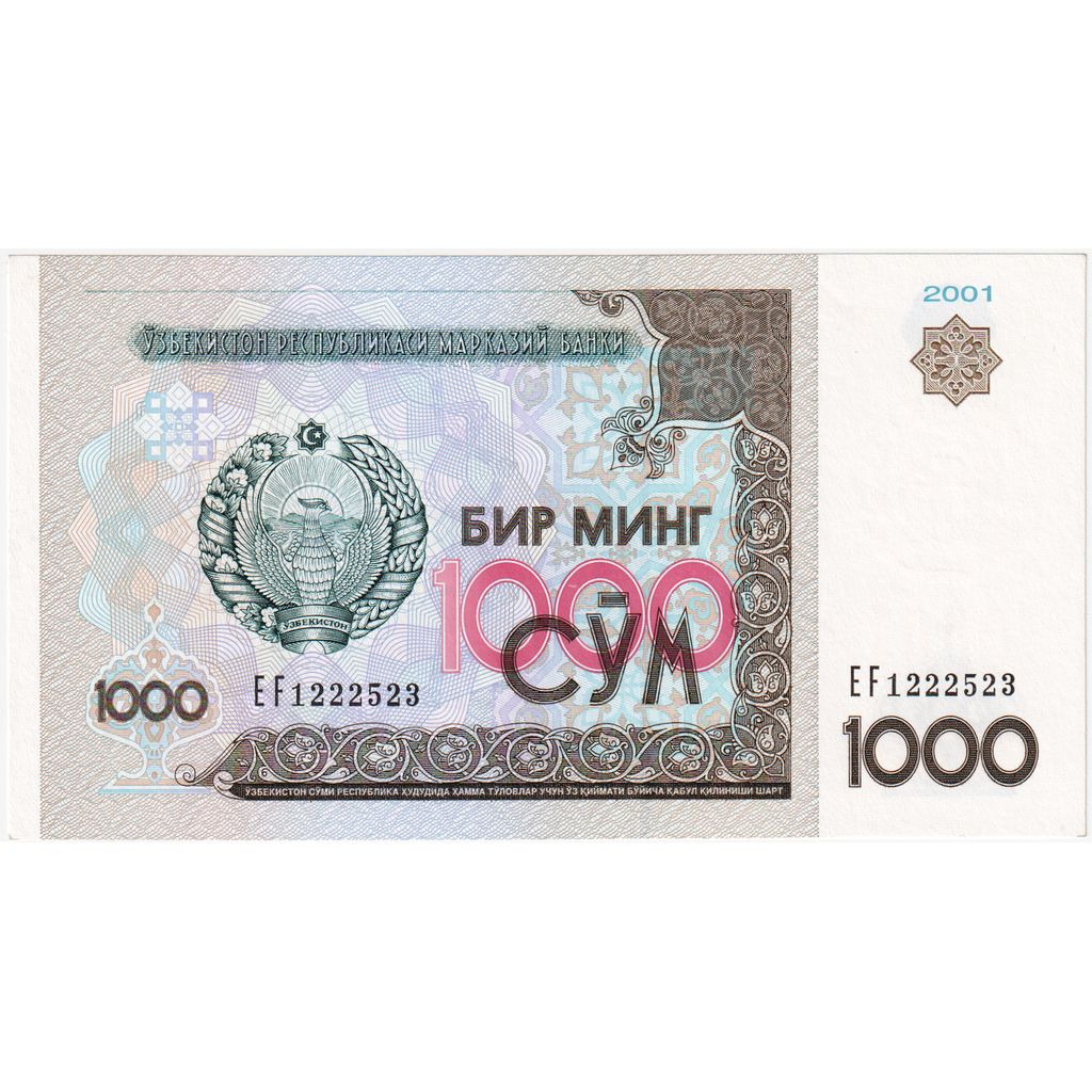 Uzbekistan, 
  
  Suma 1000, 
  
  2001