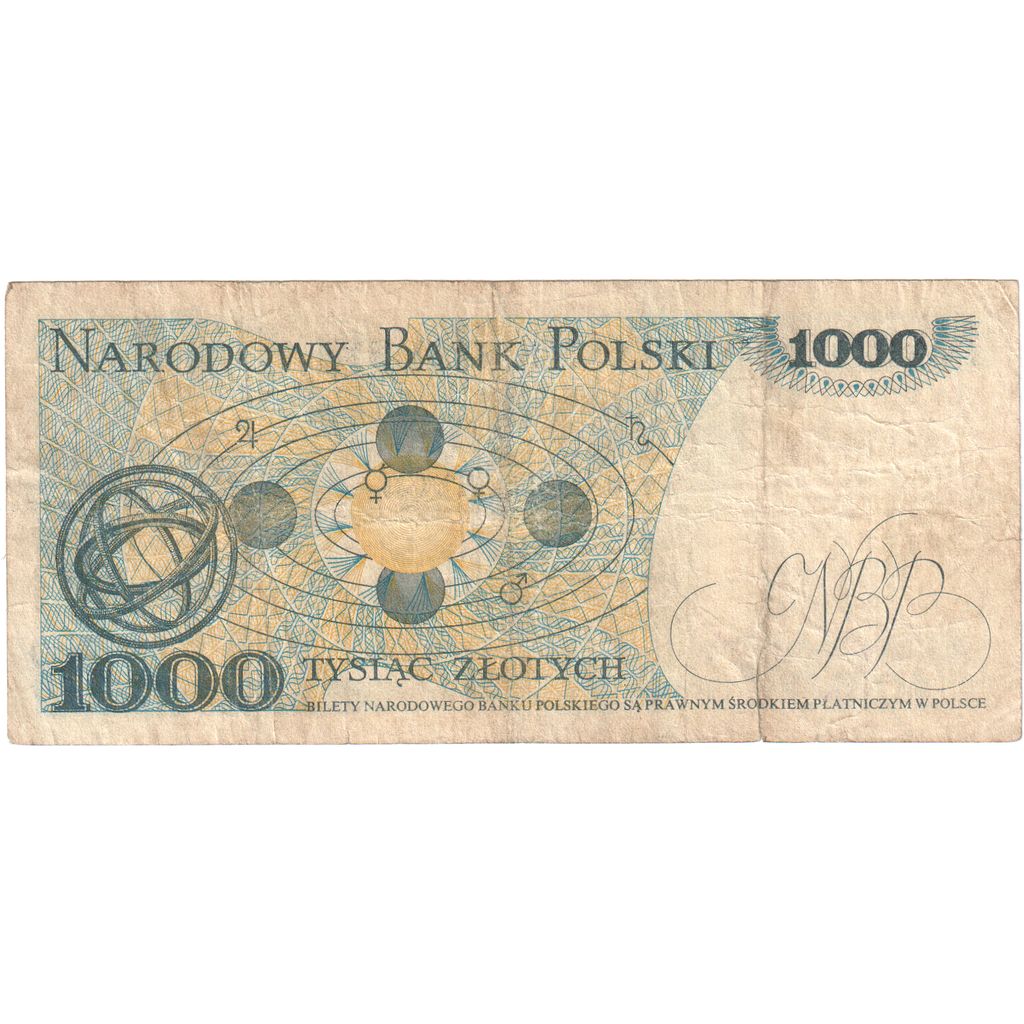 Banknot, 
  
  Polska, 
  
  1000 złotych