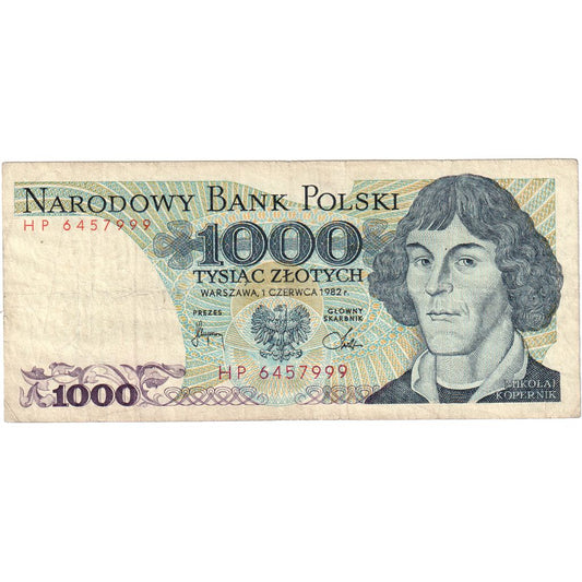 Polska, 
  
  1000 złotych, 
  
  1982-12-01