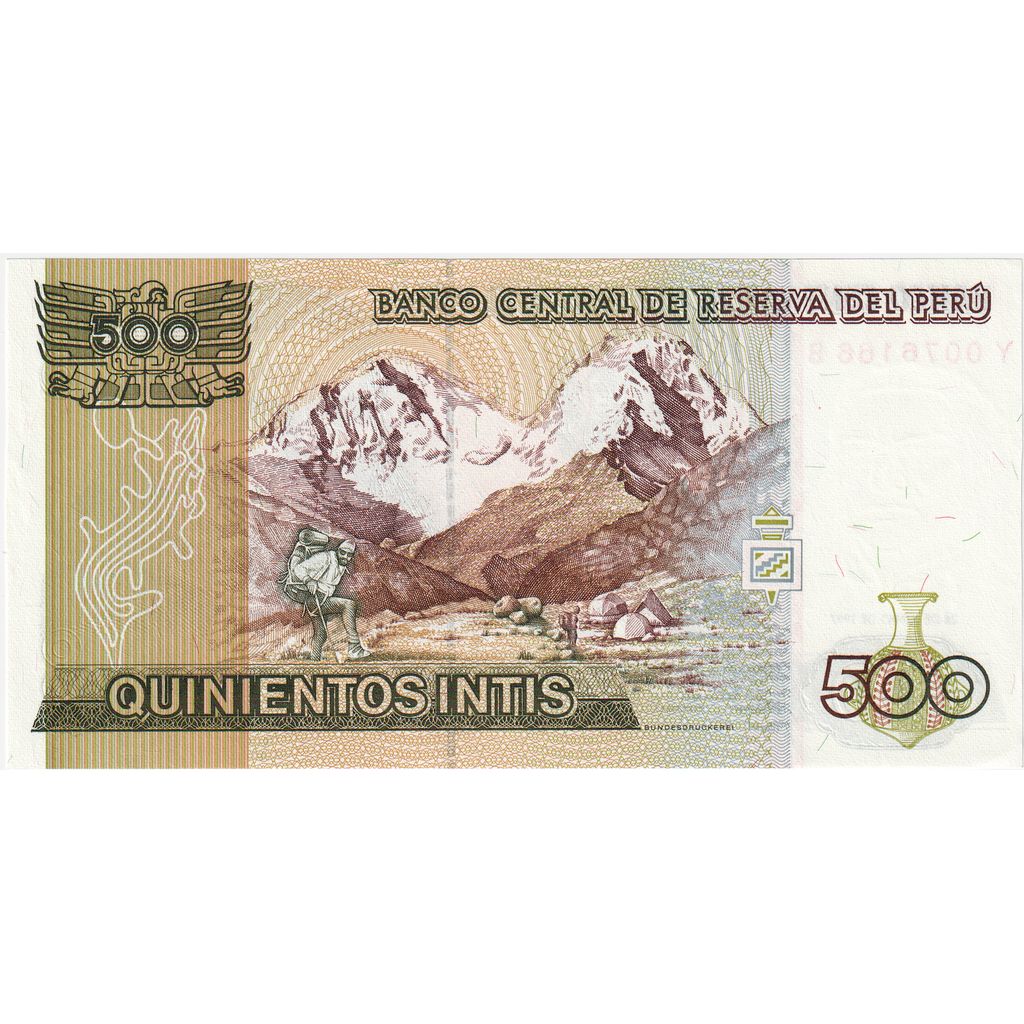 Peru, 
  
  500 Intisów, 
  
  1987-06-26