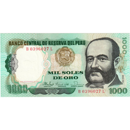 Peru, 
  
  1000 soli De Oro, 
  
  1981