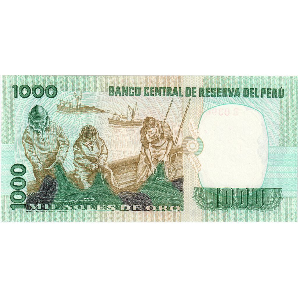 Peru, 
  
  1000 soli De Oro, 
  
  1981