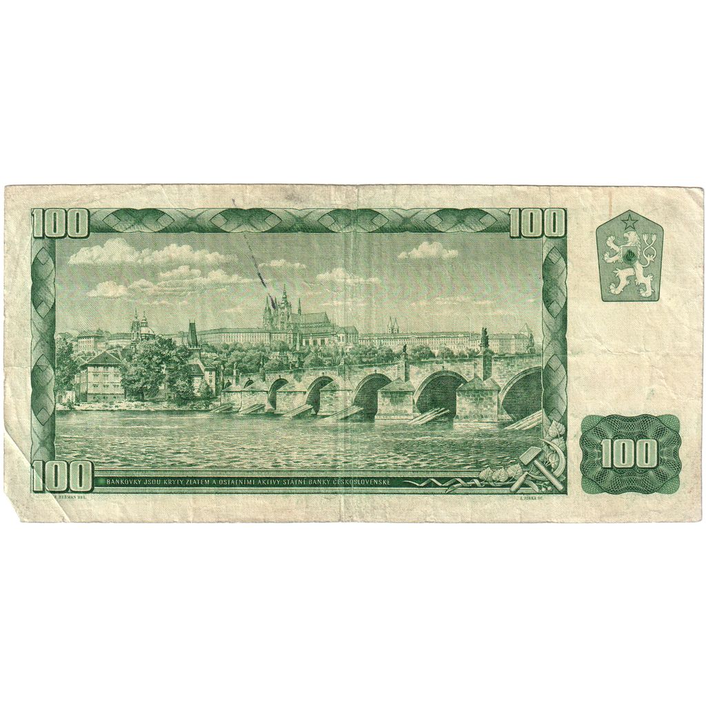 Czechosłowacja, 
  
  100 koron, 
  
  VF(30-35)