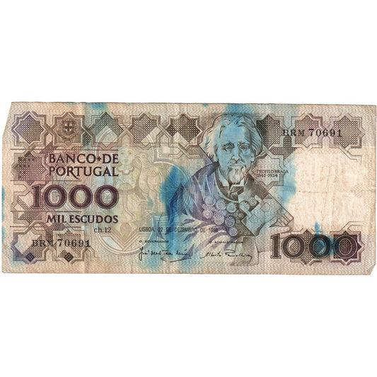 Portugalia, 
  
  1000 Escudo, 
  
  1988-12-22