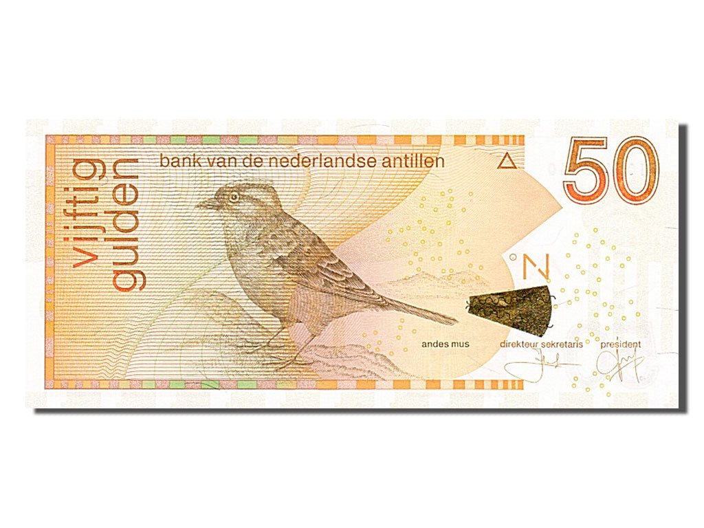 Banknot, 
  
  Antyle Holenderskie, 
  
  50 Guldenów