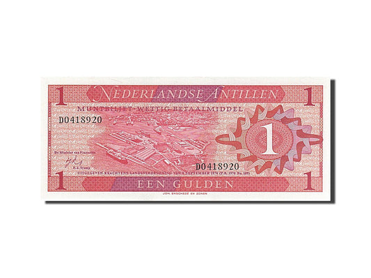 Banknot, 
  
  Antyle Holenderskie, 
  
  1 Gulden