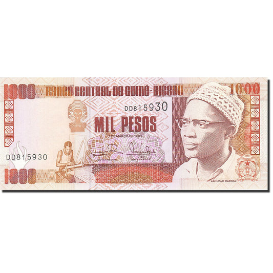 Banknot, 
  
  Gwinea Bissau, 
  
  1000 peso