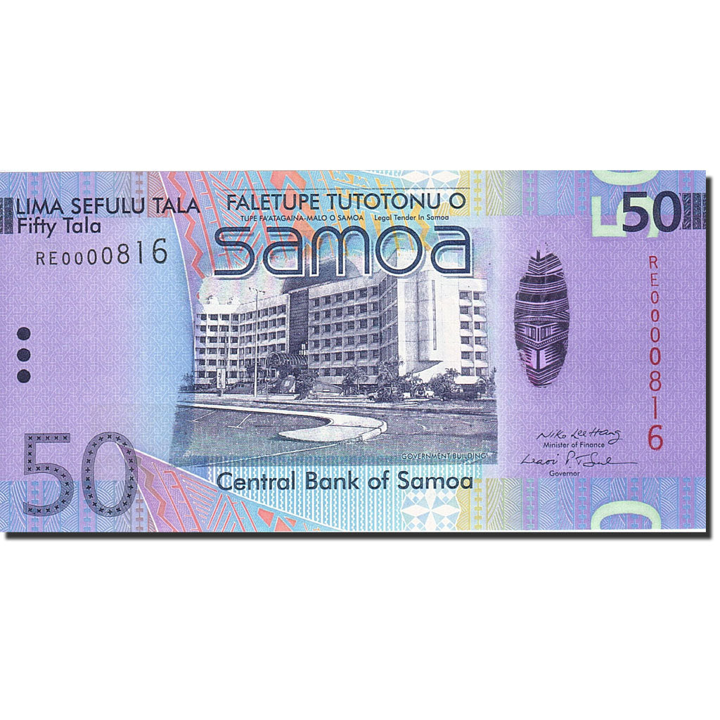 Banknot, 
  
  Samoa Zachodnie, 
  
  50 Tali