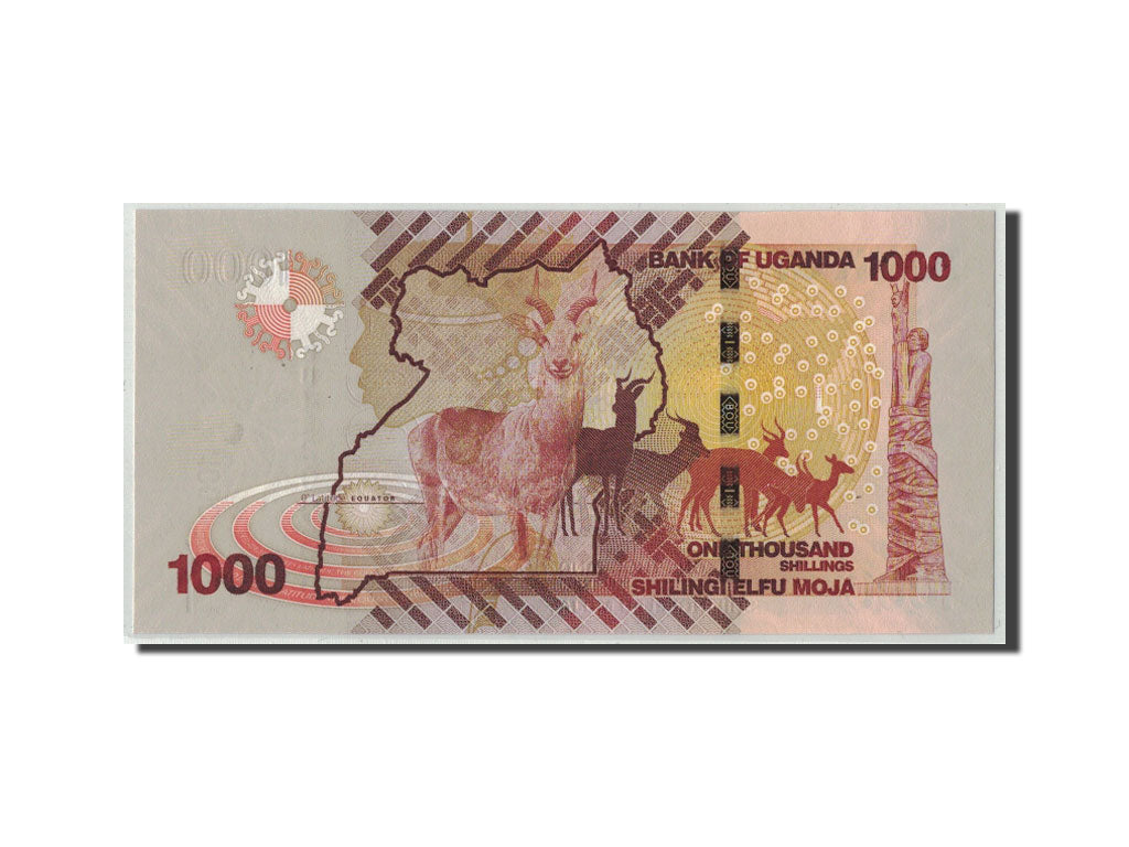 Banknot, 
  
  Uganda, 
  
  1000 szylingów