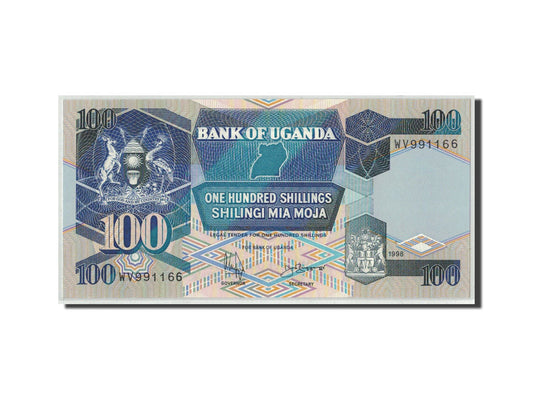 Banknot, 
  
  Uganda, 
  
  100 szylingów