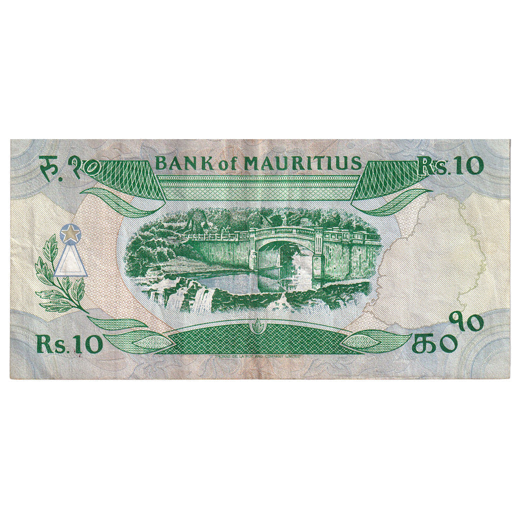 Mauritius, 
  
  10 rupii, 
  
  Bez daty (1985)