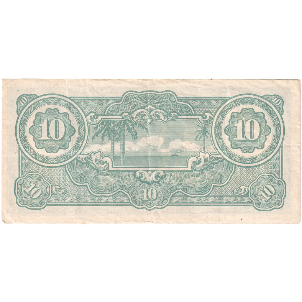 MALAJA, 
  
  10 dolarów, 
  
  1942-1944