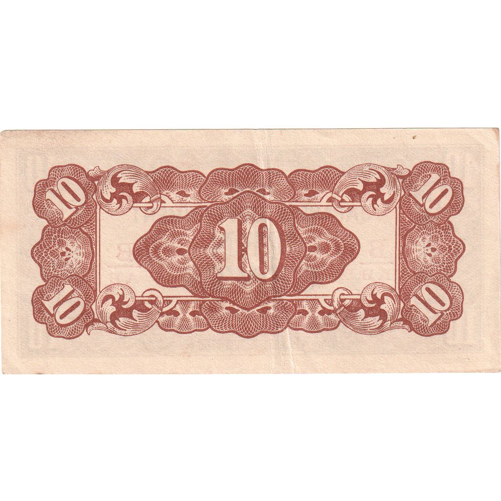 Birma, 
  
  10 centów, 
  
  1942