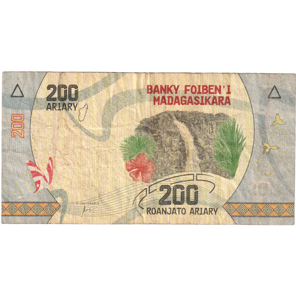 Madagaskar, 
  
  200 Ariary, 
  
  WF(40-45)