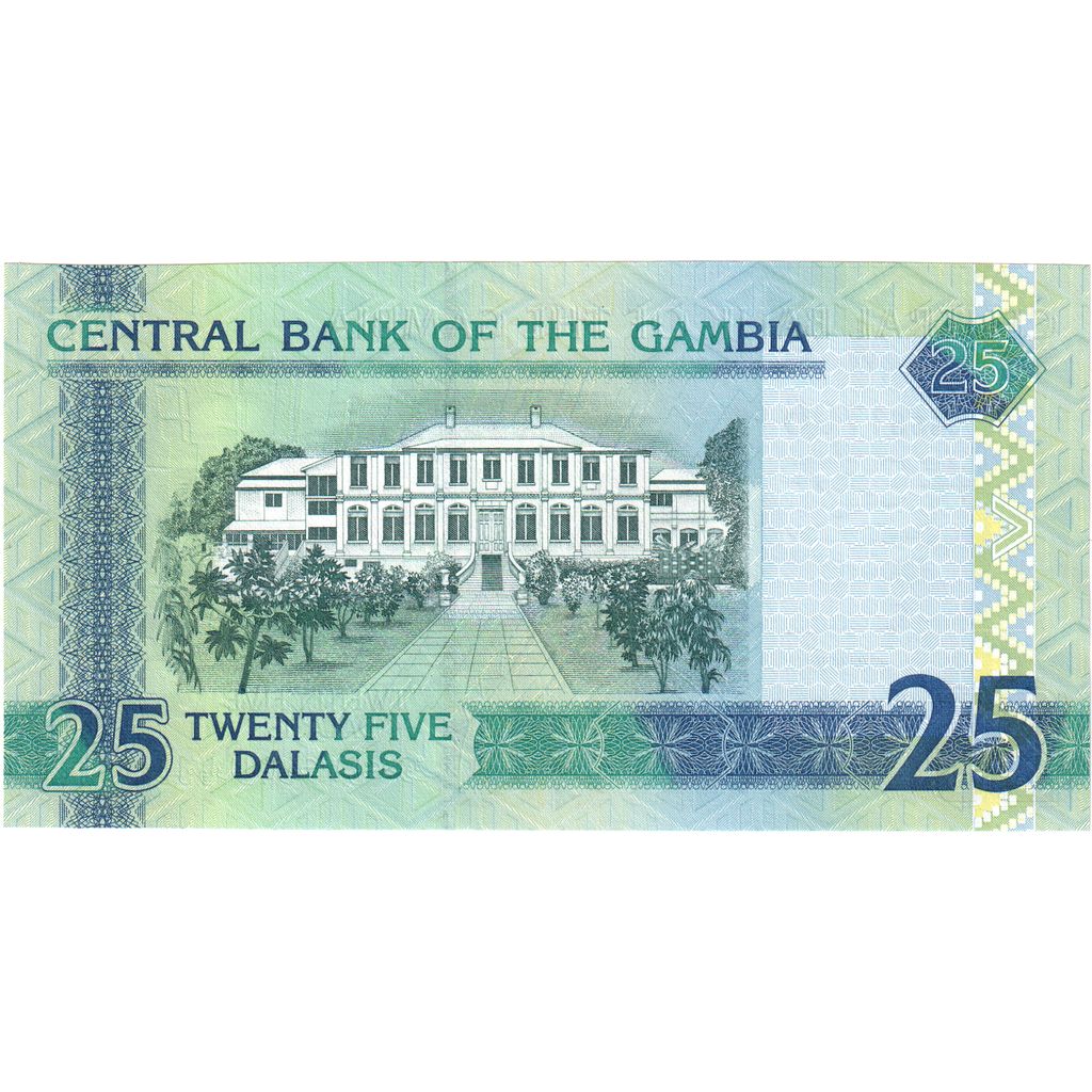 Gambia, 
  
  25 Dalasis, 
  
  UNC(65-70)