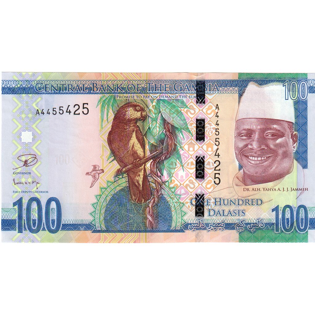 Gambia, 
  
  100 Dalasisów, 
  
  2015