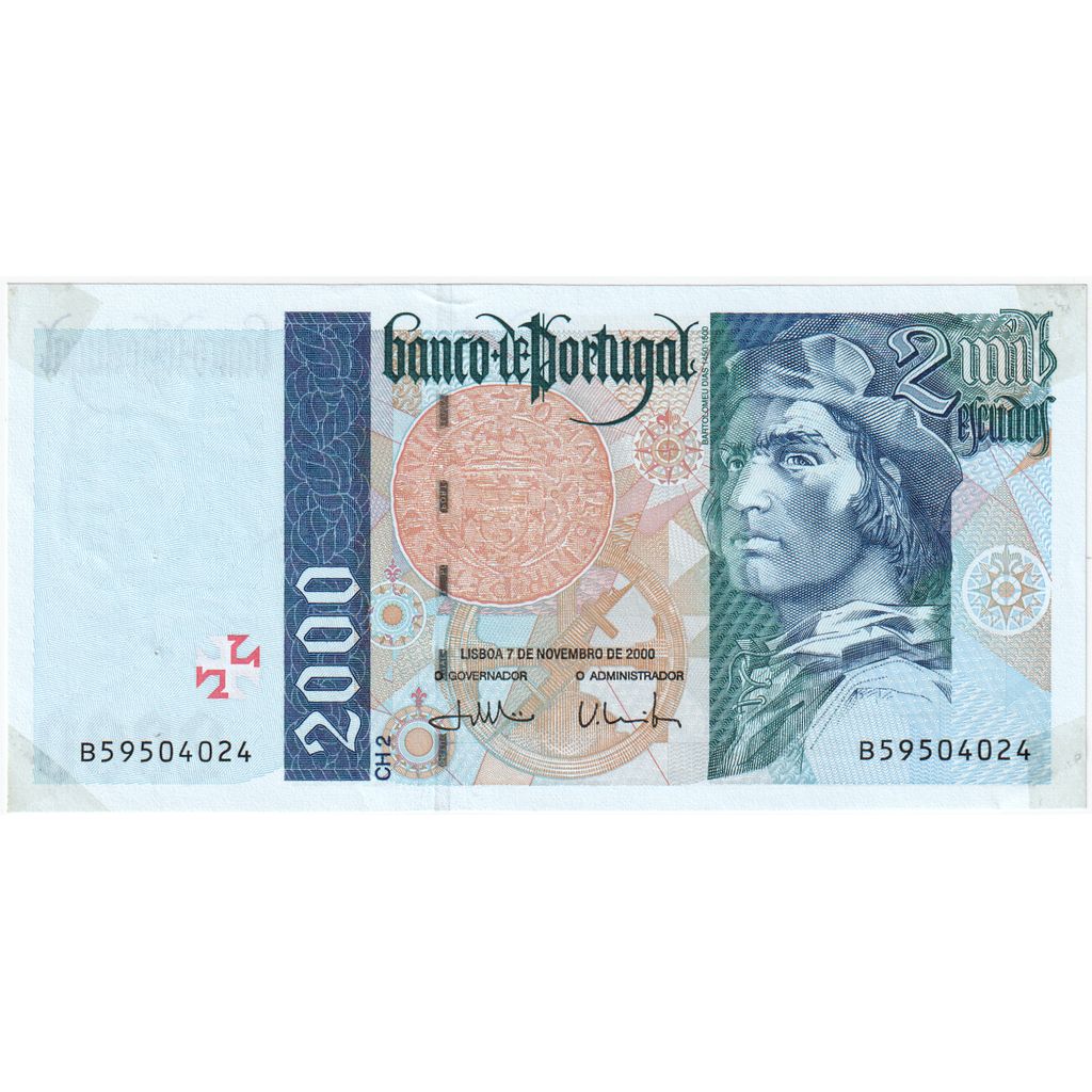 Portugalia, 
  
  2000 Escudo, 
  
  2000-11-07