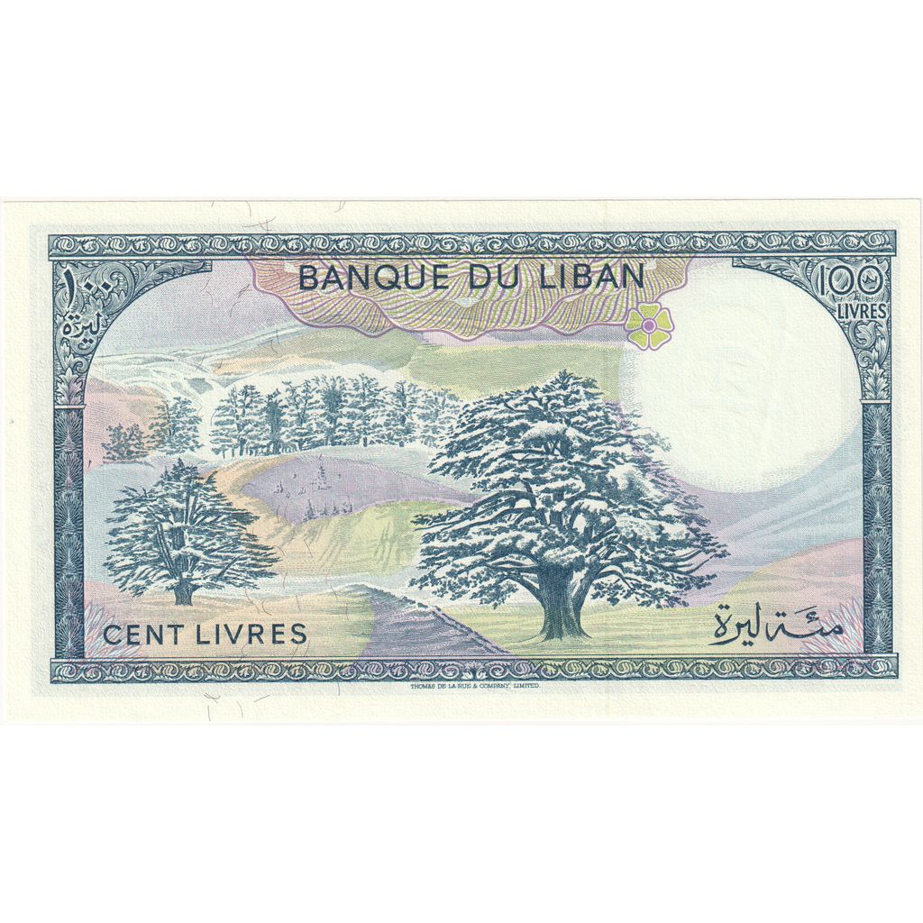 Liban, 
  
  100 liwrów, 
  
  UNC(65-70)