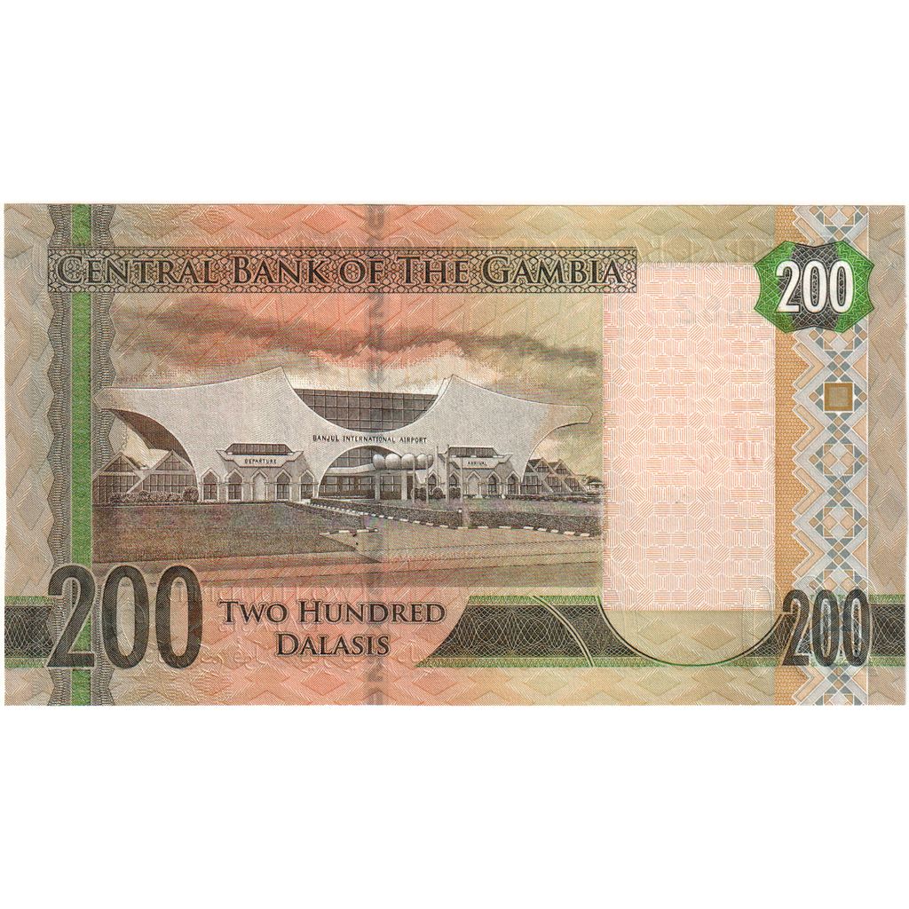 Gambia, 
  
  200 Dalasisów, 
  
  UNC(65-70)