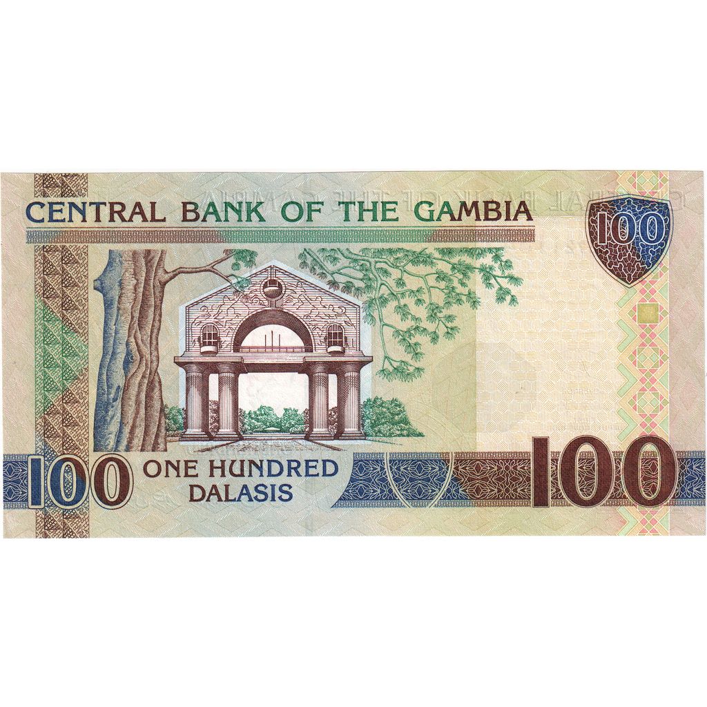 Gambia, 
  
  100 Dalasisów, 
  
  UNC(65-70)