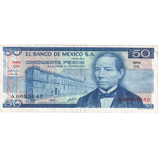 Meksyk, 
  
  50 peso, 
  
  1976-07-08