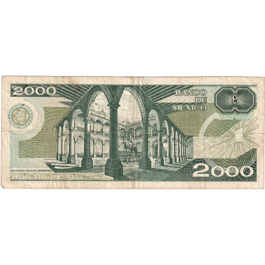 Meksyk, 
  
  2000 Peso, 
  
  1984-10-30