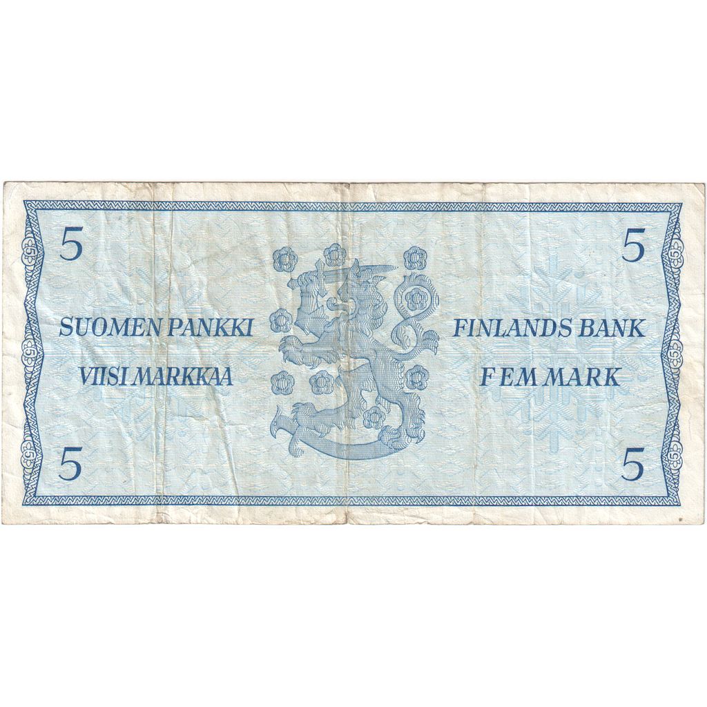 Finlandia, 
  
  5 Markkaa, 
  
  F(12-15)