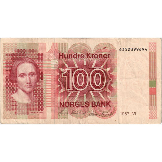 Norwegia, 
  
  100 koron, 
  
  WF(40-45)