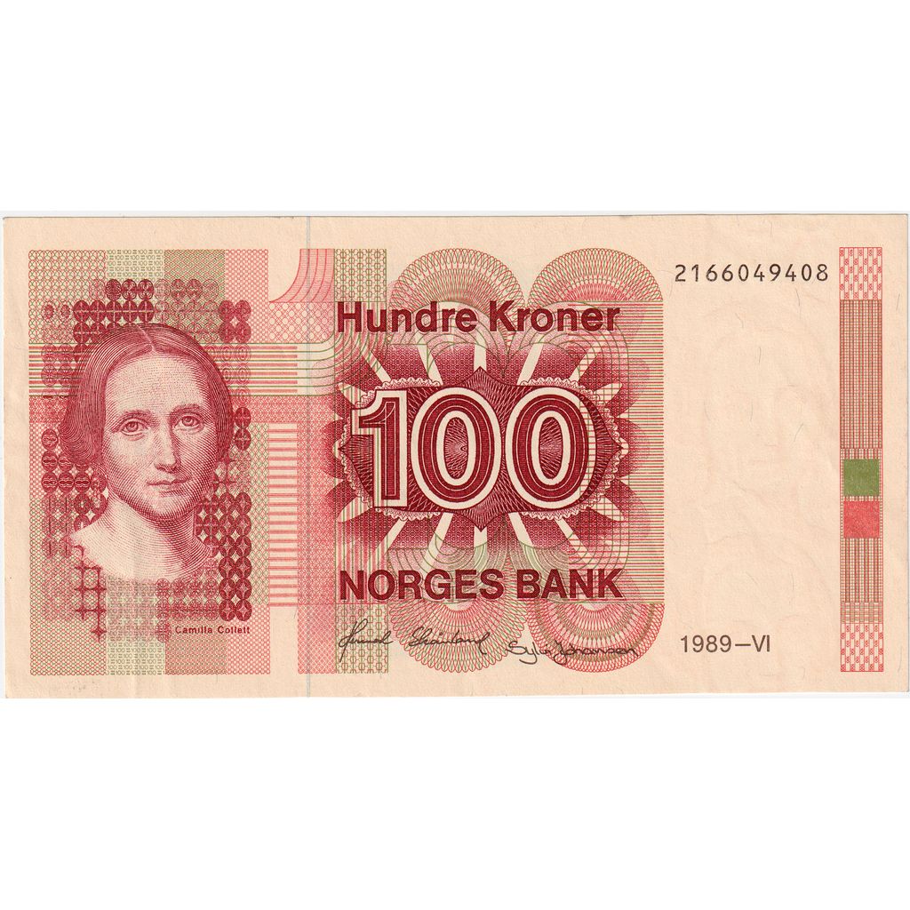 Norwegia, 
  
  100 koron, 
  
  UA(55-58)