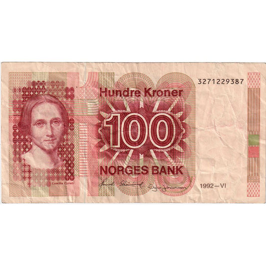 Norwegia, 
  
  100 koron, 
  
  VF(30-35)