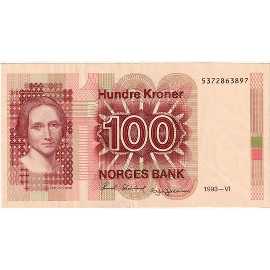 Norwegia, 
  
  100 koron, 
  
  UNC(60-62)