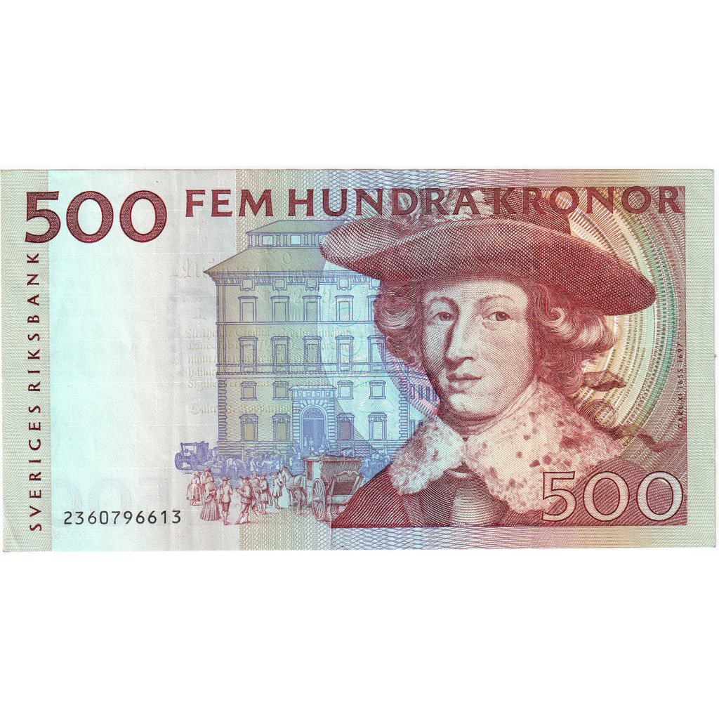 Szwecja, 
  
  500 koron, 
  
  UNC(63)