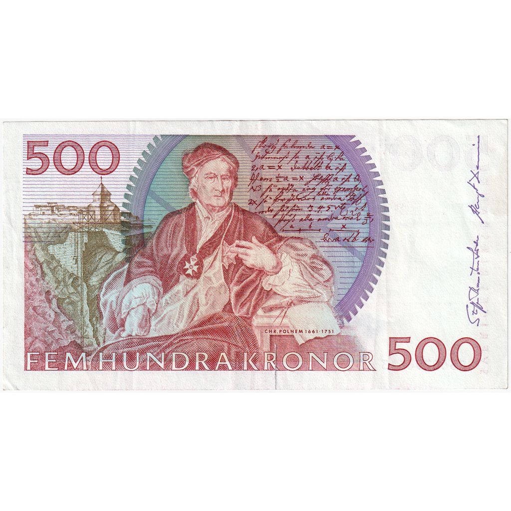 Szwecja, 
  
  500 koron, 
  
  UNC(63)