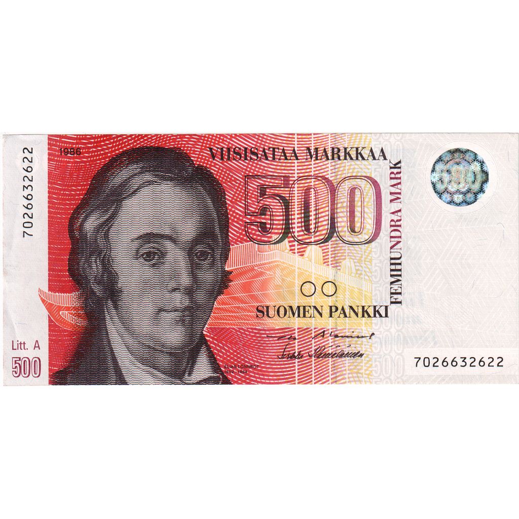 Finlandia, 
  
  500 marek, 
  
  UA(55-58)