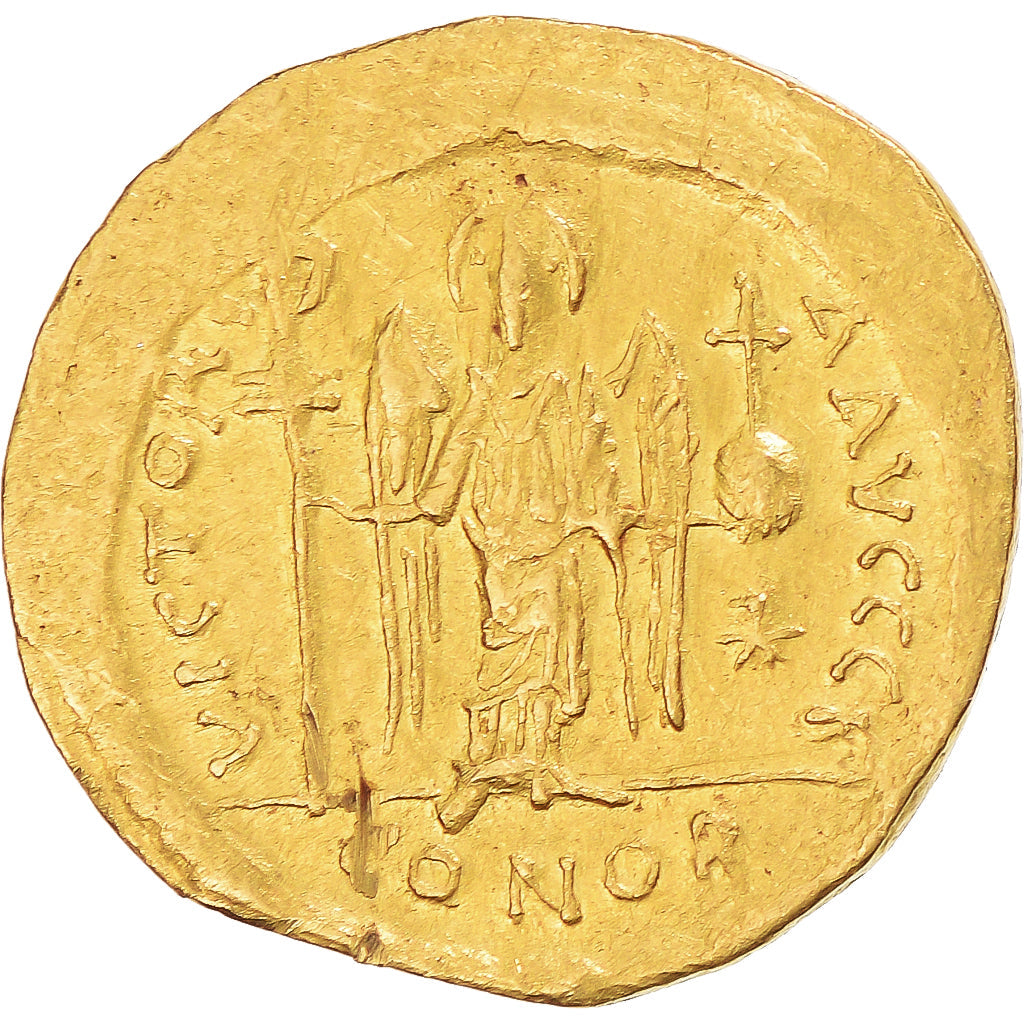 Moneta, 
  
  Justynian I, 
  
  Solidus