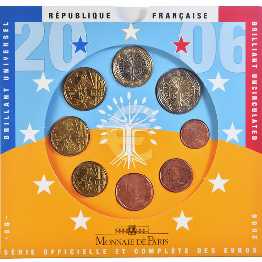 Francja, 
  
  1 cent za 2 euro, 
  
  2006