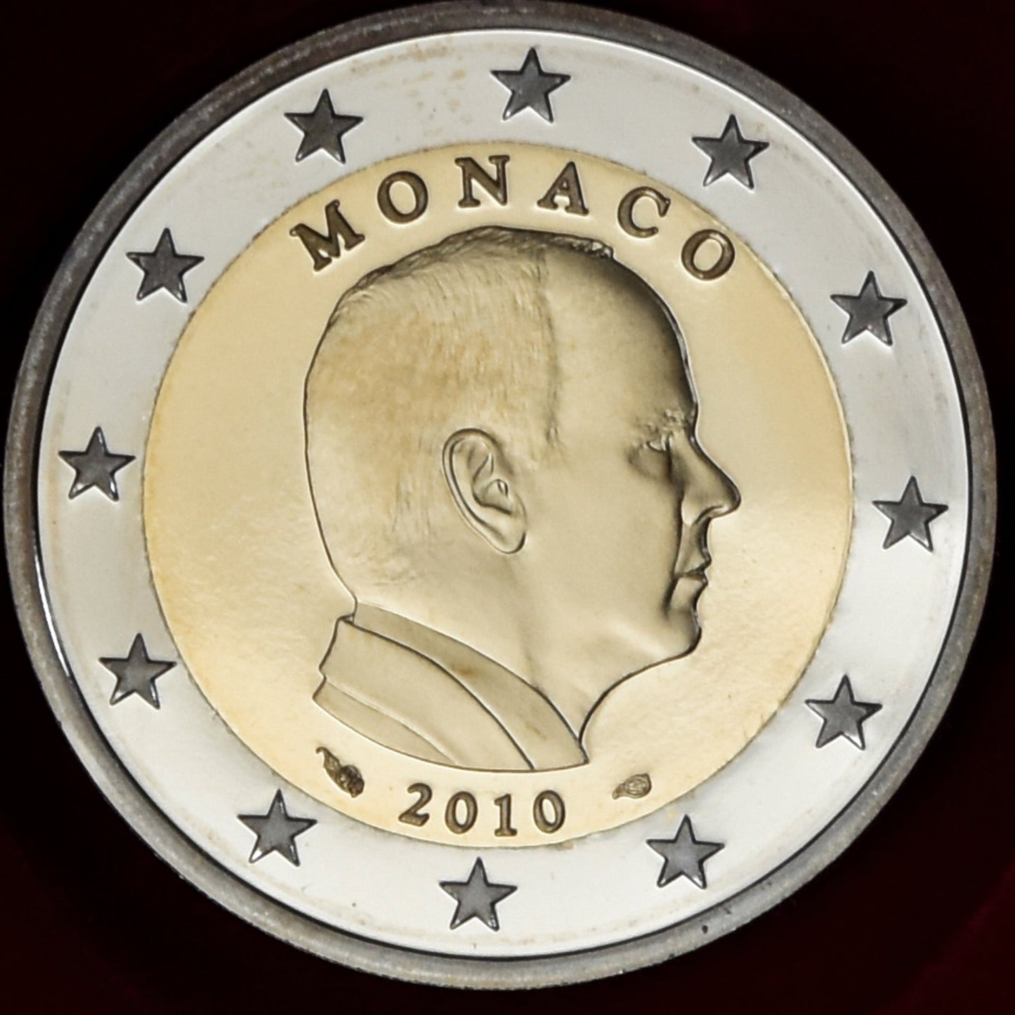 Monako, 
  
  2 euro, 
  
  2010