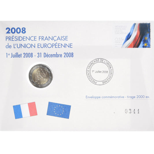 Francja, 
  
  2 euro, 
  
  Präsidentschaft Europas