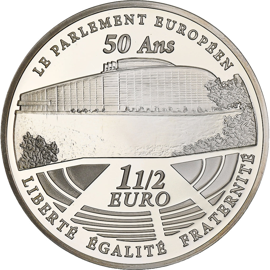 Francja, 
  
  1-1/2 Euro, 
  
  Parlament Europejski