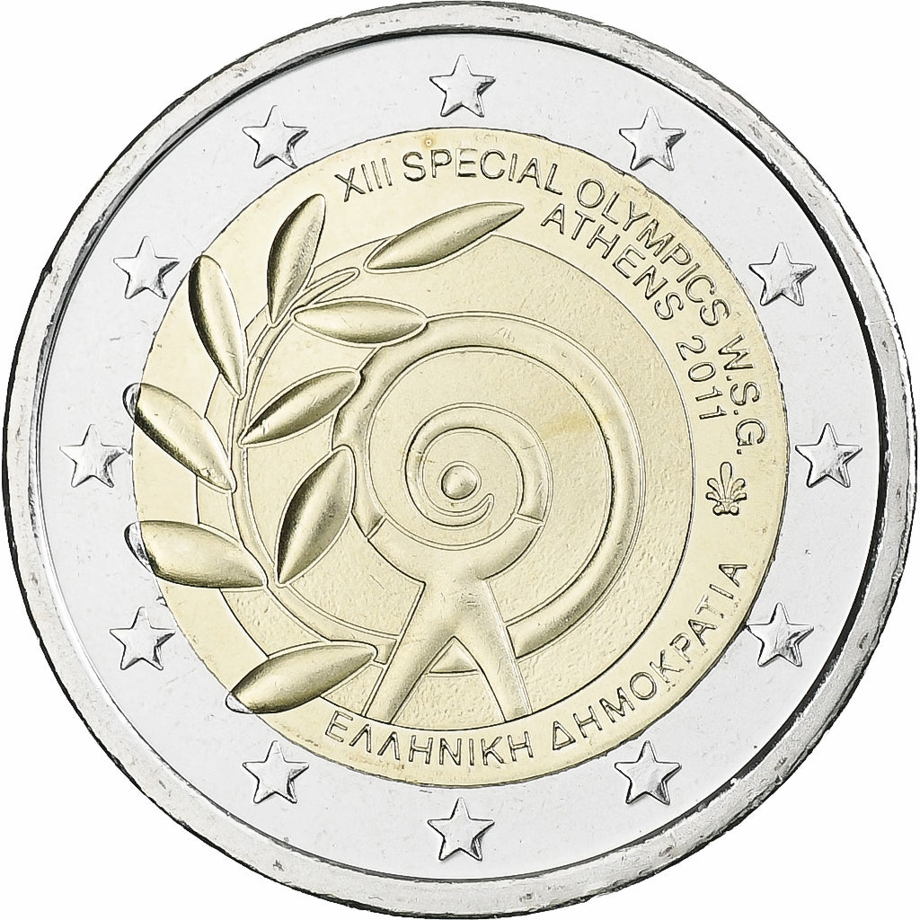 Griechenland, 
  
  2 euro, 
  
  Olympische Spiele